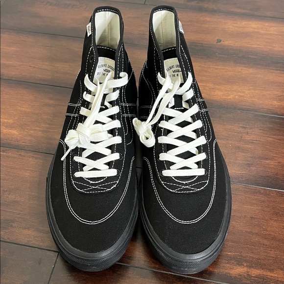 Vans Crokett High Deacon Canvass Black/Black/White VN0007QVB8C Men's size 13 New - Picture 2 of 8